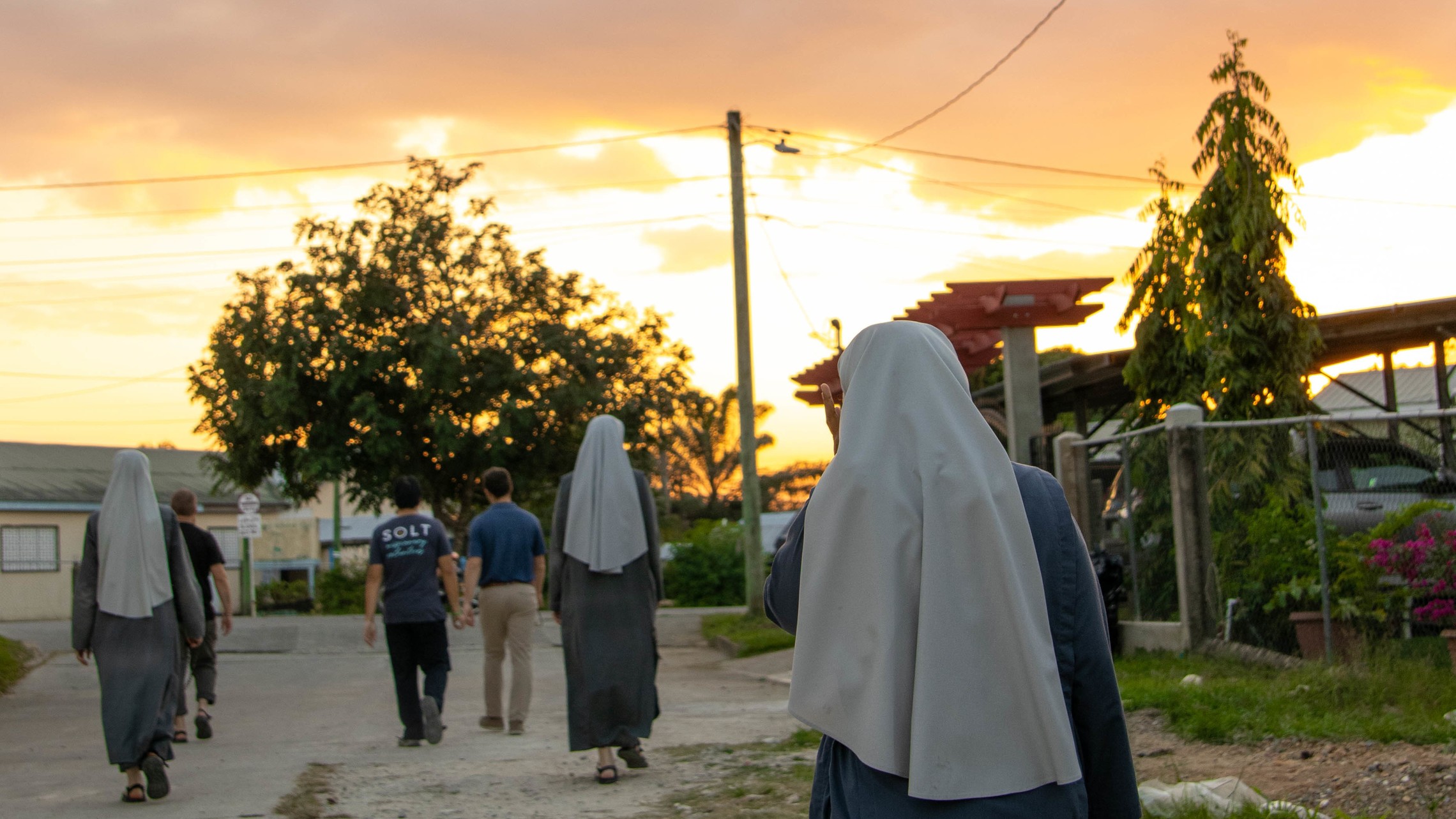 Sisters and SMVs Walking